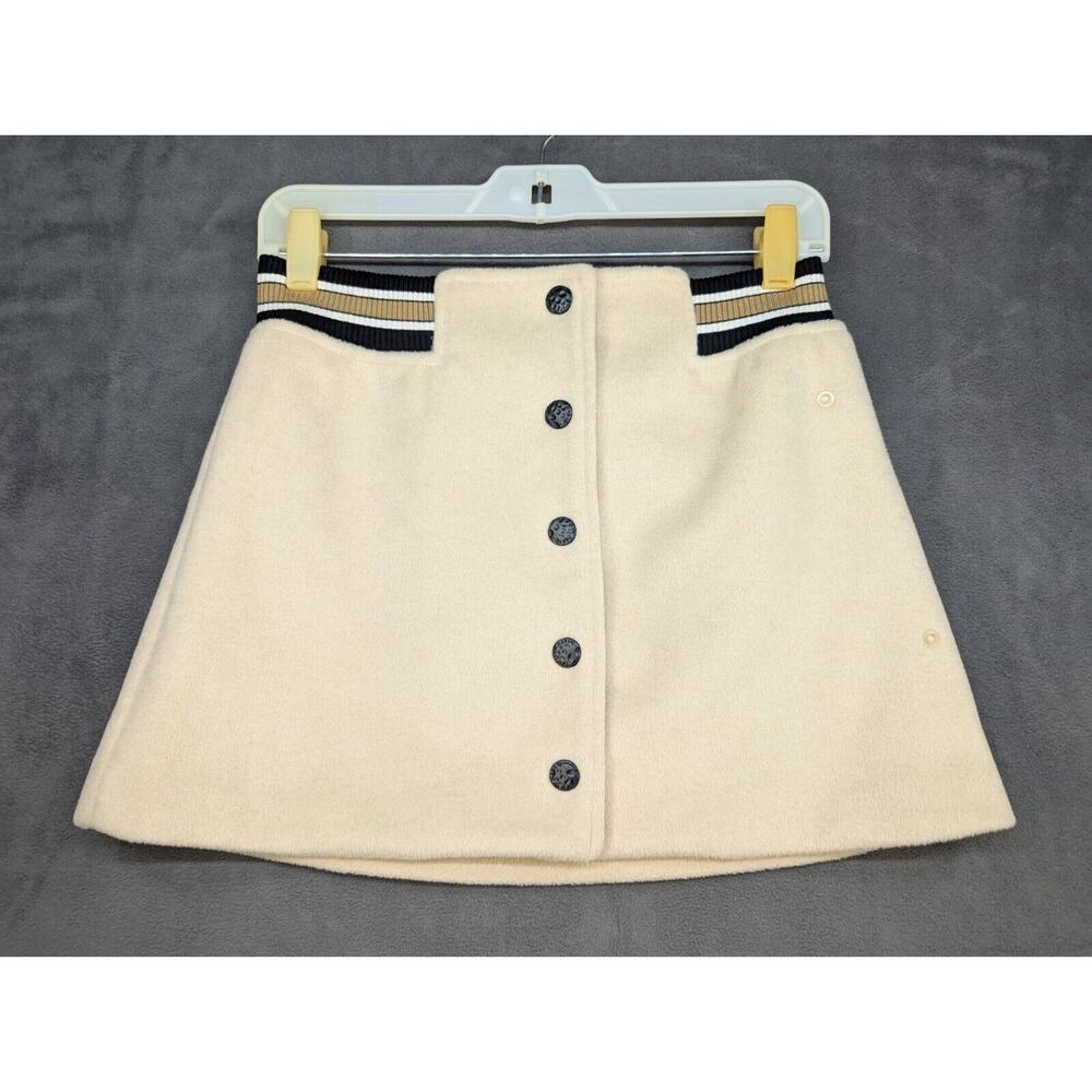 13DE MARZO Vintage Baseball Dress Lamb's Wool Skirt Mini Small